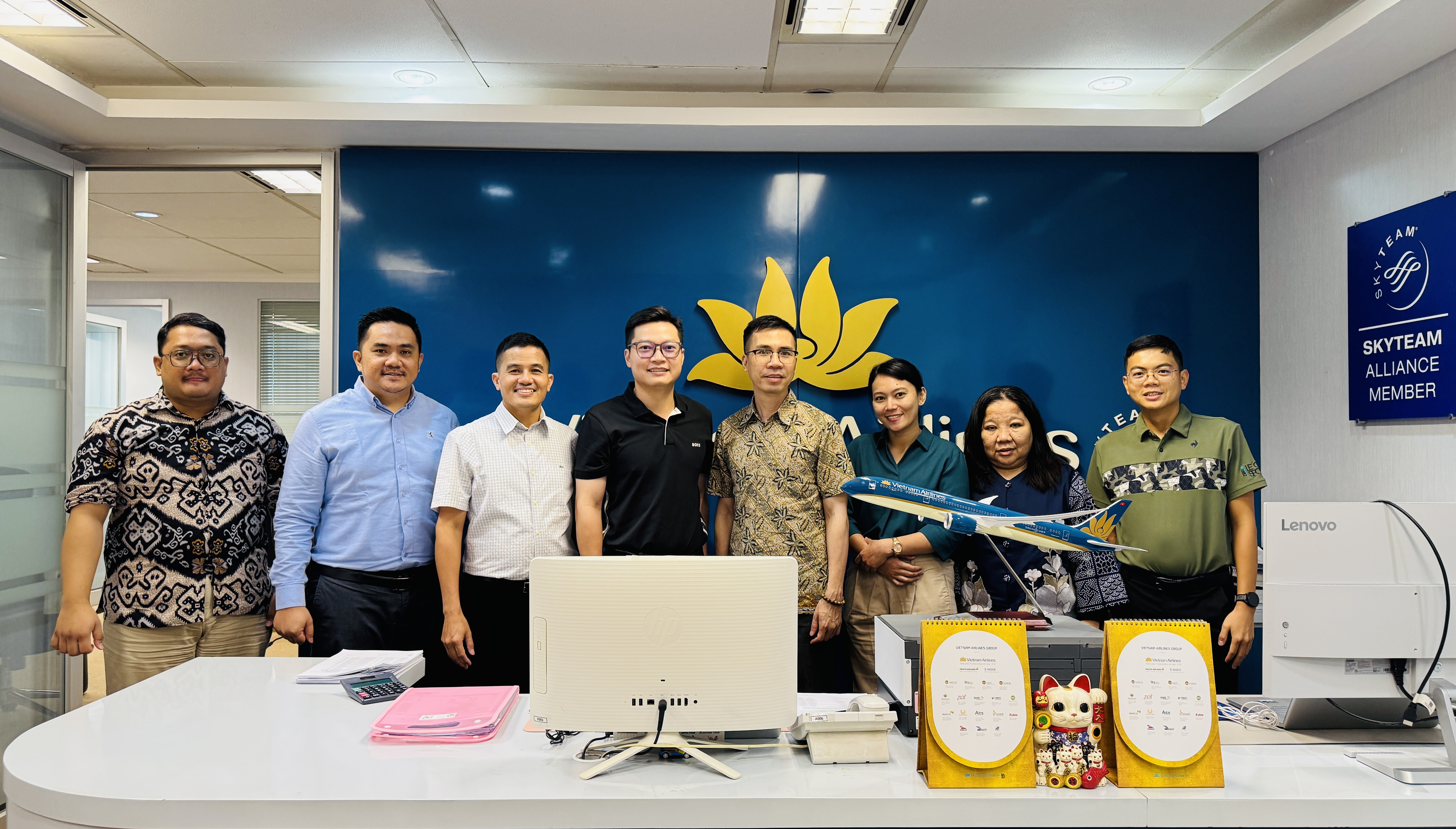 Phối hợp, Hỗ trợ hoạt động với Hãng hàng không quốc gia Việt Nam (Vietnam Airlines) tại Indonesia